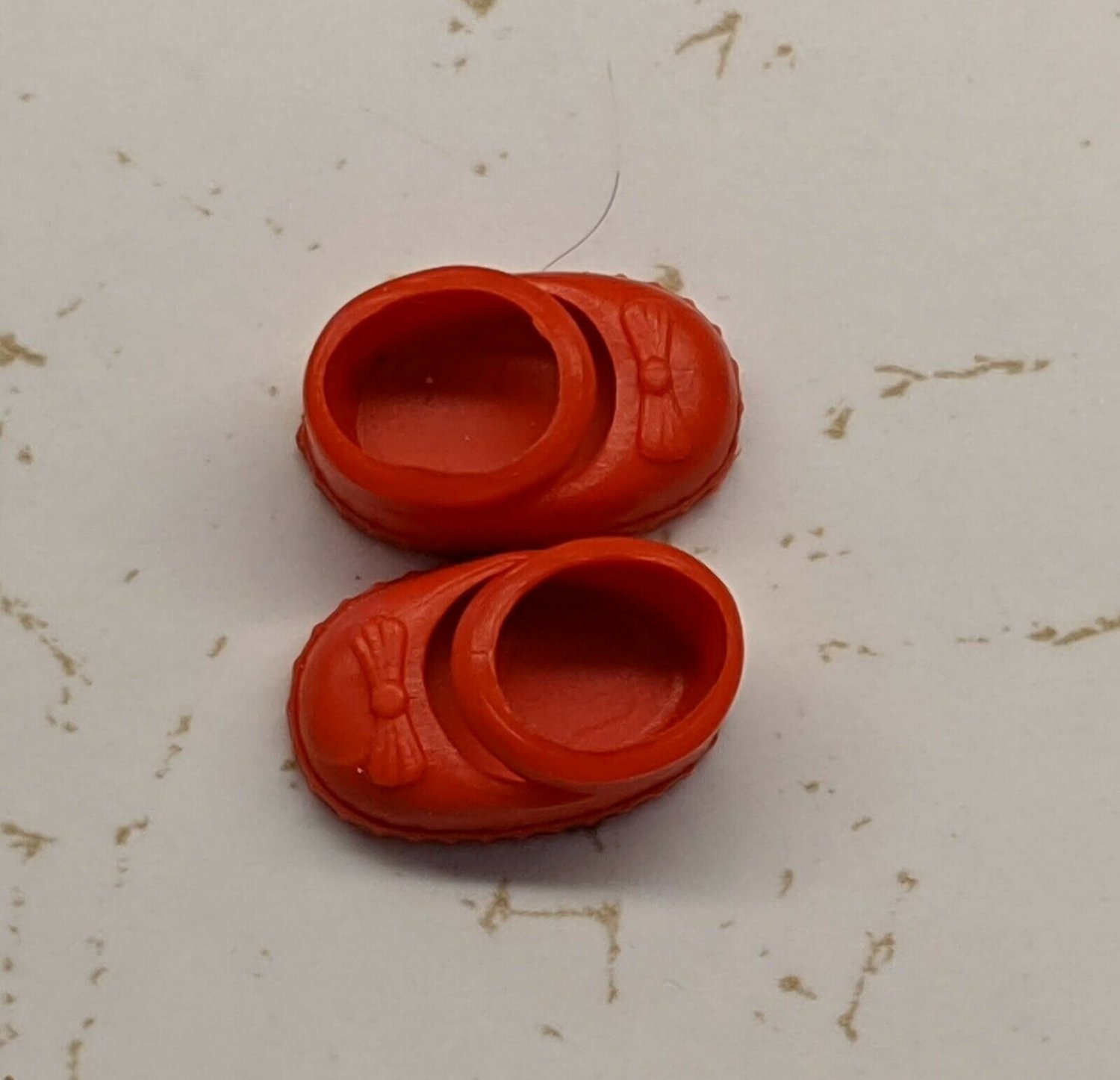Small Doll Shoes Pair 1.5cm Length-Kelly Ddung etc RED *Buy 5+ Free US Ship*