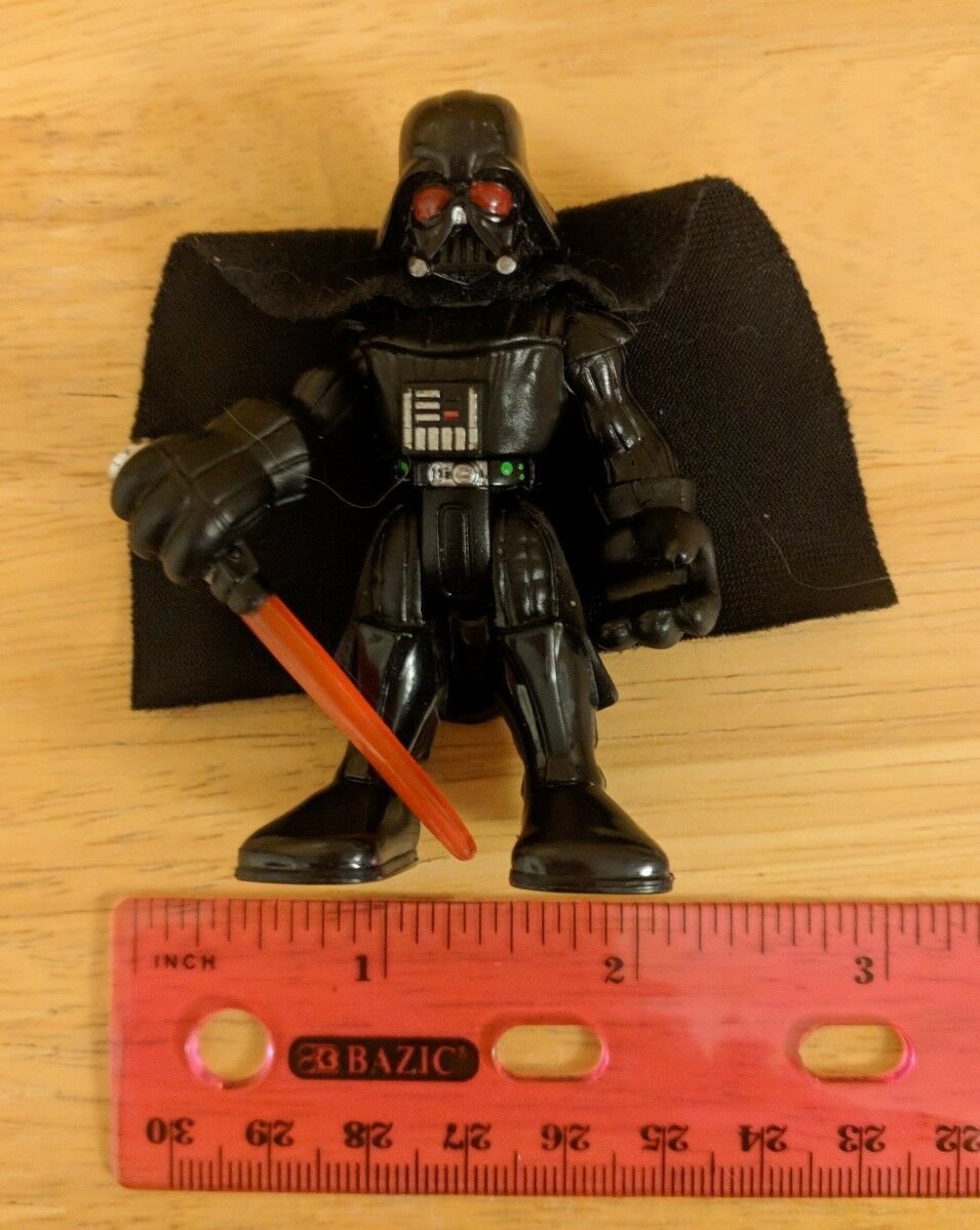 Playskool Star Wars Galactic Heroes DARTH VADER 2.75" Action Figure Felt Cape