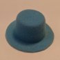 Lite Blue Craft Doll Hat 7/8" Hole, 1 5/8" Brim, 3/4" Tall **HAT ONLY, NO DOLL**