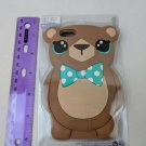 Claire's iPhone 5/5S/SE Cute Teddy Bear w/ Polka Dot Bow, Crystal Eyes Case