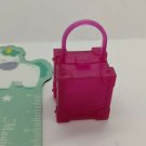 Fashion Doll Accessory Transparent Pink Jewelry Box Style Purse, Fits Barbie