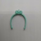 Fashion Doll Accessory Aqua Headband w/ Bow, Crown 1.25" Wide 1.75" Tall
