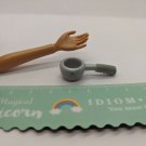 11.5" Fashion Doll Kitchen Accessory Small Silver Camp Pan Barbie size NO DOLL
