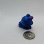 Plastic Cat Kitten Figurine Doll Pet 1.5" Long Blue & Purple Sleeping Kitty