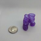 12" Curve Foot Fashion Doll Clear Purple High Heel Strappy Sandal Shoe Pair