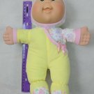Cabbage Patch Kids CPK Baby Girl Doll w/ Yellow Sleeper Green Eyes 2009