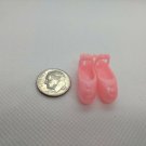 Barbie Fashion Doll Pair of Pearly Pink Ballet Slippers Shoes fit Curved Foot