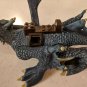 Mega Bloks Dragons Blue Dragon - Loose, Missing 1 Wing, Broken Crest Horn