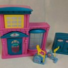 Club Fitness Doll Playset & Locker, Bike, Step Machine 8.5" Building