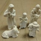 Enesco 1987 Nativity Replacement Figurines Lot of 5 - Shepherds & Donkey *READ*