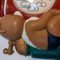 Burwood Products Plastic Clock Teddy Bears & Cookie Jar **NOT WORKING**