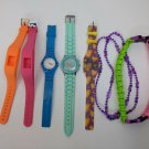Kids Watch & Jewelry AS-IS Used Mixed Lot - Darice, Skmei, Rubber Skins etc