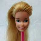Mattel Barbie Doll HEAD ONLY 1976 Mold Philippines 1980's Era Damaged Nose