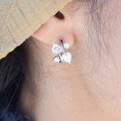 CZ Floral Stud Earrings