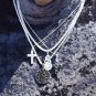Rhodium Necklace Set