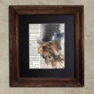 Dictionary Print: Jocular Yorkie, Steampunk Dog Print, Art Print