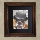 Dictionary Print: Staunch Bulldog, Dog Art Print