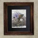 Steampunk Cat - Dictionary Art: Beguiling Persian Cat in Fascinator