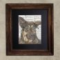 Steampunk Dog - Dictionary Art: Ineffable Alsation Dog in Steampunk Goggles