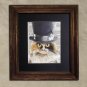 Steampunk Cat - Dictionary Art: Courteous Calico Cat in Top Hat