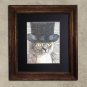 Steampunk Cat - Dictionary Art: Au Courant Steampunk Tabby Cat in Top Hat