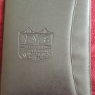 Black zippered padfolio with NYSATE logo