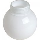 White 6" Globe Acrylic 3-1/4" Fitter