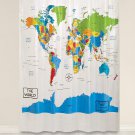 Saturday Knight The World Peva Shower Curtain