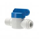 John Guest PPSV010822W Speedfit Ball Valve, straight, 1/4" OD speedfit x 1/4" NPT(M)