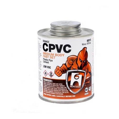 16 oz. Medium Body, Fast Set CPVC Cement (Orange)
