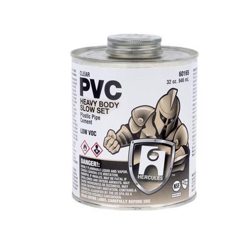 32 Oz. Heavy Body Slow Set Pvc Cement (Clear)