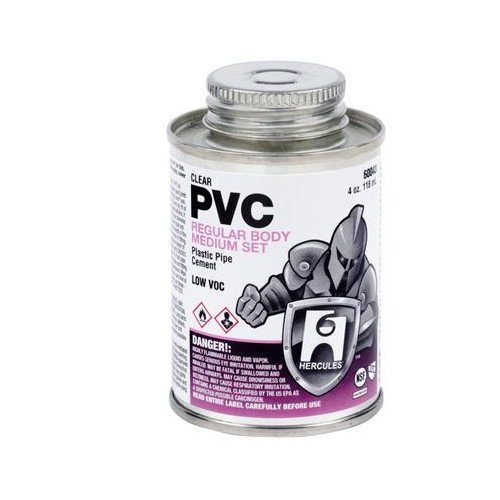 8 Oz. Regular Body Medium Set Pvc Cement (Clear)