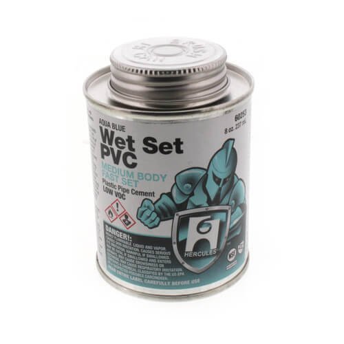 8 oz. Medium Body, Fast Set PVC Cement (Blue)