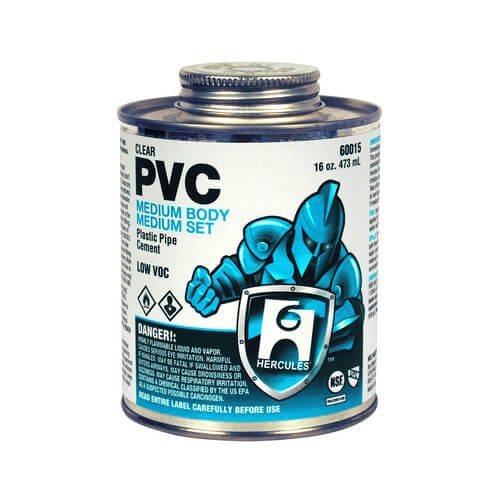 16 oz. Medium Body, Medium Set PVC Cement (Clear)