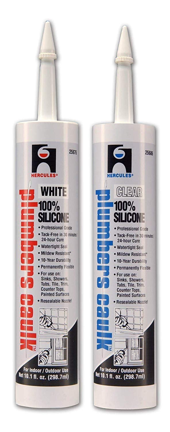 10.1 oz. Cartridge Silicone Plumbers Caulk - White