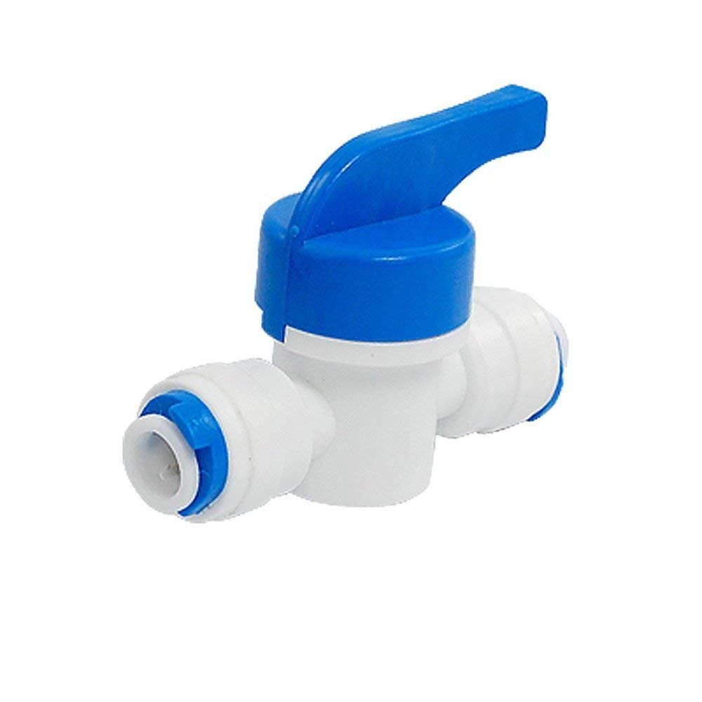 CCK Straight Ball Valve w/ 3/8" x 3/8" QC Fitting For RO Reverse Osmosis Quick Connect