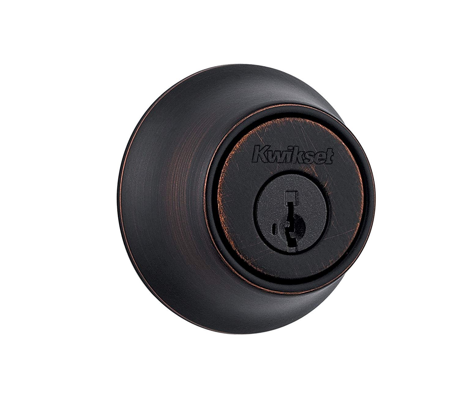 Kwikset 660 Single Cylinder Deadbolt featuring SmartKey Security in Venetian Bronze