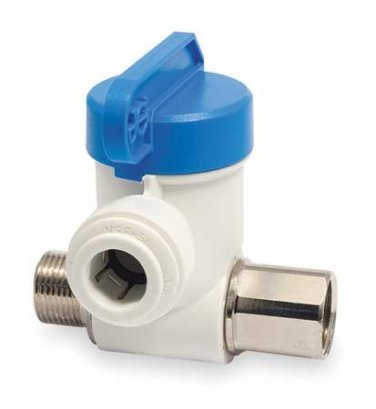 JOHN GUEST ASVPP1 Angle Stop Valve,3/8 x 1/4 In