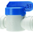 John Guest PPSV040808WP Single Straight Shut-Off Valve, 1/4" Tube OD x 1/4"