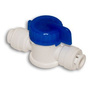 CCK 1 / 4"x1/4" Straight Ball Valve w/ Quick Connect RO Reverse Osmosis