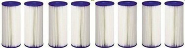 8 Pack Pentek R30-BB Pleated Polyester Water Filters (9-3/4" x 4-1/2")
