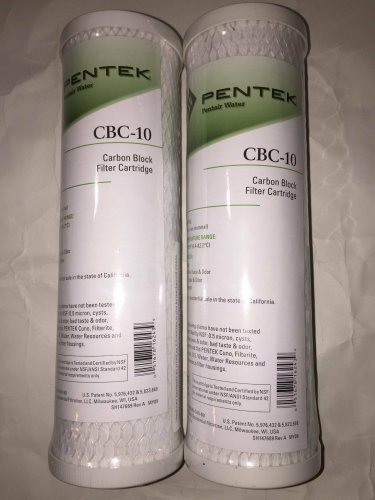 Cali2 Pack Pentek CBC-10 Standard 10 x 2.5 Carbon Block Water Filter 0.5 Microns