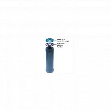 H2O International Coconut Shell GAC Cartridge KDF & Replaceable Sediment Prfilte