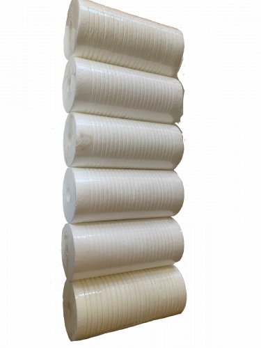 6 Pcs 10"&Atilde;�4.5" 1 Micron Grooved Gradient Sediment Melt Blown Filter Cartridge