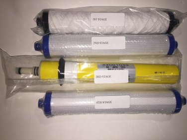 Hydrotech Reverse Osmosis 50 GPD Membrane 33001033 Sediment Carbon Block Filters