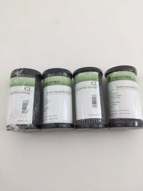 4 Pentek C2 Carbon-Impregnated Cellulose Filter Cartridge 5 Micron 155022-43