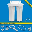 H2O UCF-02-USA, Dual Stage Under Sink System with Faucet (Cartridges Sold Separa