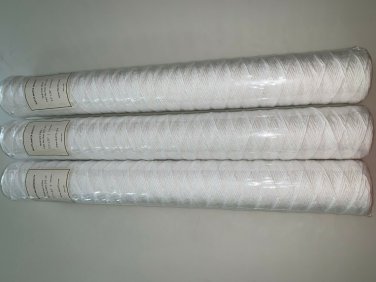 3 PK String Wound Sediment Cartridge 5 Micron 2.5" x 20" by Watts SF5-20