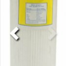 Full-Flow Pleated Water Filter Cartridge 50 Micron 20" × 4½" Reusable Flow-Max
