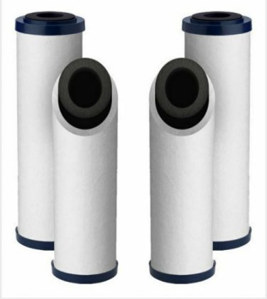 2 PK Pentek DFX 10", 10 Micron Diamond Flow Carbon Block Cartridge